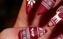 Christmas nails: Το αγαπημένο κόκκινο των Χριστουγέννων