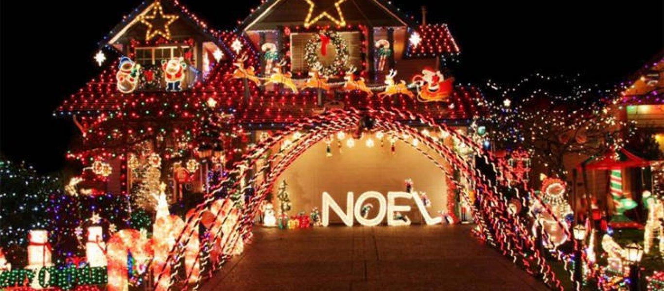Χριστουγεννιάτικα σπίτια στολισμένα στον υπέρμετρο βαθμό - Φωτογραφία 1