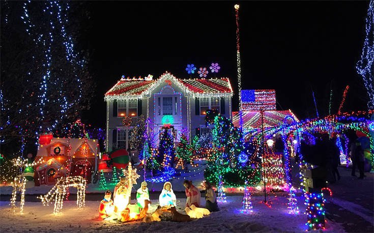Χριστουγεννιάτικα σπίτια στολισμένα στον υπέρμετρο βαθμό - Φωτογραφία 11