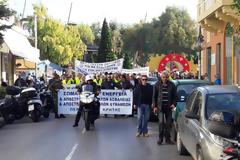 Πορεία διαμαρτυρίας από τους ένστολους της Κρήτης