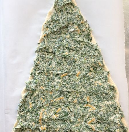Πίτα με σπανάκι Χριστουγεννιάτικο δέντρο - Φωτογραφία 4