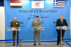 Δήλωση ΥΕΘΑ Πάνου Καμμένου μετά την τριμερή συνάντηση των Υπουργών Άμυνας Ελλάδας, Κύπρου και Αιγύπτου στη Λάρνακα