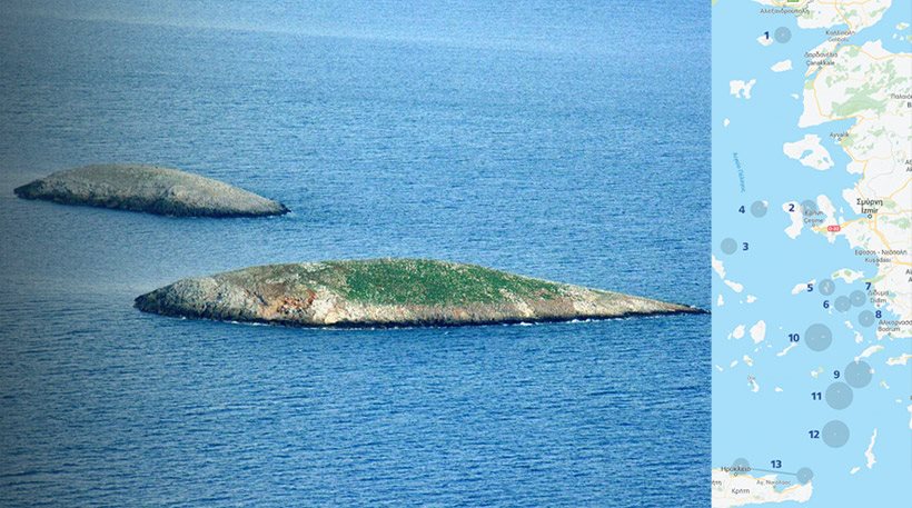 Ποια είναι τα νησιά που θέλουν να «γκριζάρουν» οι Τούρκοι - Φωτογραφία 1