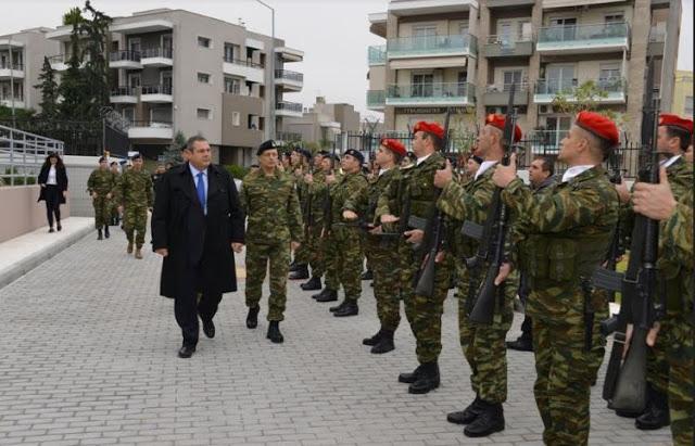 Χαιρετισμός ΥΕΘΑ Πάνου Καμμένου στα εγκαίνια οκτώ Στρατιωτικών Οικημάτων στο Στρατόπεδο «ΝΤΑΛΙΠΗ» στη Θεσσαλονίκη - Φωτογραφία 1