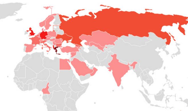 Χάρτης: Πόσοι (και πού) είναι οι Έλληνες του εξωτερικού - Φωτογραφία 1