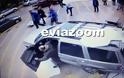 Βίντεο: Αυτοκίνητο «μπούκαρε» με την όπισθεν σε κατάστημα