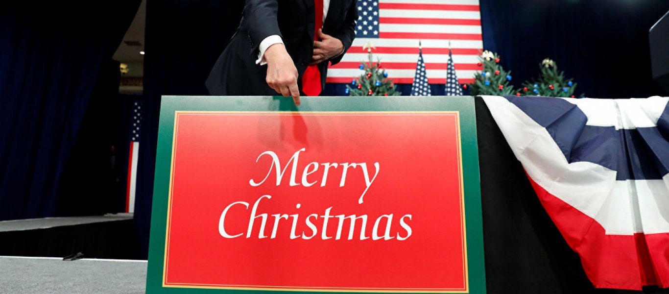 Ντόναλντ Τραμπ: «Τέρμα το «καλές γιορτές» των νεοταξιτών θα λέμε… «Καλά Χριστούγεννα» και σε όποιον αρέσει» (βίντεο) - Φωτογραφία 1