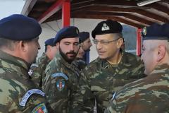 Επίσκεψη Αρχηγού ΓΕΣ στην Περιοχή Ευθύνης του Γ΄ ΣΣ για Ανταλλαγή Ευχών με το Προσωπικό
