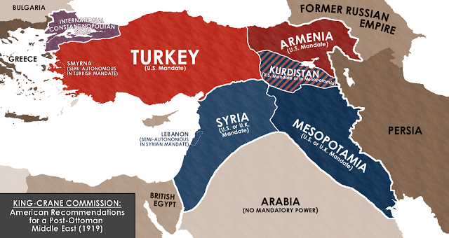 Σχέδιο των ΗΠΑ από το 1919 δείχνει τα κράτη που θα μπορούσαν να είχαν δημιουργηθεί στη Μέση Ανατολή - Φωτογραφία 2