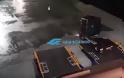 Βίντεο: Το Blue Star Delos δένει «στον αέρα» στο λιμάνι της Νάξου