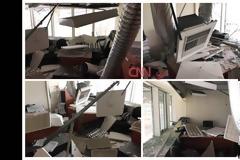 Οι πρώτες εικόνες από το εσωτερικό του Εφετείου μετά την έκρηξη βόμβας