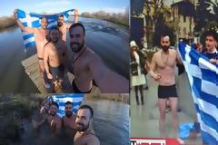 Κωνσταντινούπολη: Με την ελληνική σημαία και τον Εθνικό ύμνο στον Βόσπορο για το σταυρό!