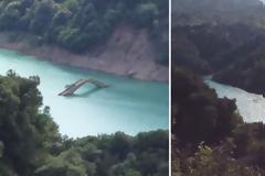 Tο γεφύρι στο Καρπενήσι που εμφανίζεται και εξαφανίζεται ανάλογα με τον καιρό