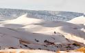 Απίστευτο: Η έρημος Σαχάρα καλύφθηκε από χιόνι (φωτο) - Φωτογραφία 3