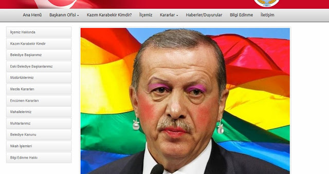 Οι Έλληνες Anonymous μεταμόρφωσαν σε gay τον Ερντογάν - Φωτογραφία 2