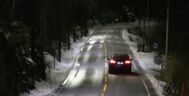 Έξυπνο σύστημα με τα φώτα του δρόμου να ανάβουν αυτόματα και μετά να σβήνουν δοκιμάζει η Νορβηγία! - Φωτογραφία 1