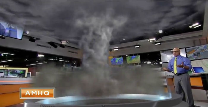 H πιο εντυπωσιακή 3D πρόγνωση καιρού – Κυκλώνας σε στούντιο [Βίντεο] - Φωτογραφία 1