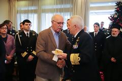 Φωτό από την εκδήλωση της κοπής πίτας στο ΓΕΕΘΑ