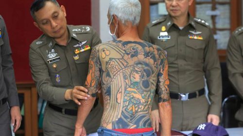 Καταζητούμενος «νονός» της Γιακούζα συνελήφθη όταν τα τατουάζ του έγιναν viral - Φωτογραφία 1