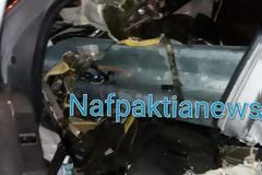 Τροχαίο στη Ναύπακτο: Εικόνες που σοκάρουν από απεγκλωβισμό οδηγού