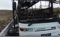 Λεωφορείο κάηκε ολοσχερώς στην Εγνατία Οδό (ΒΙΝΤΕΟ)