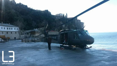 Ο Πάνος Καμμένος έφτασε με ελικόπτερο στο Αγιο Ορος -Ο λόγος της επίσκεψης του υπουργού - Φωτογραφία 2