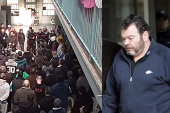 Βίντεο - Ντοκουμεντο: Οι κρατούμενοι των Φυλακών Κορυδαλλού αποχαιρετούν τον Βασίλη Στεφανάκο - Φωτογραφία 1