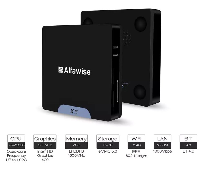 Alfawise X5 Mini PC: σούπερ πρόταση 2 σε 1 με Intel Atom SoC - Φωτογραφία 3