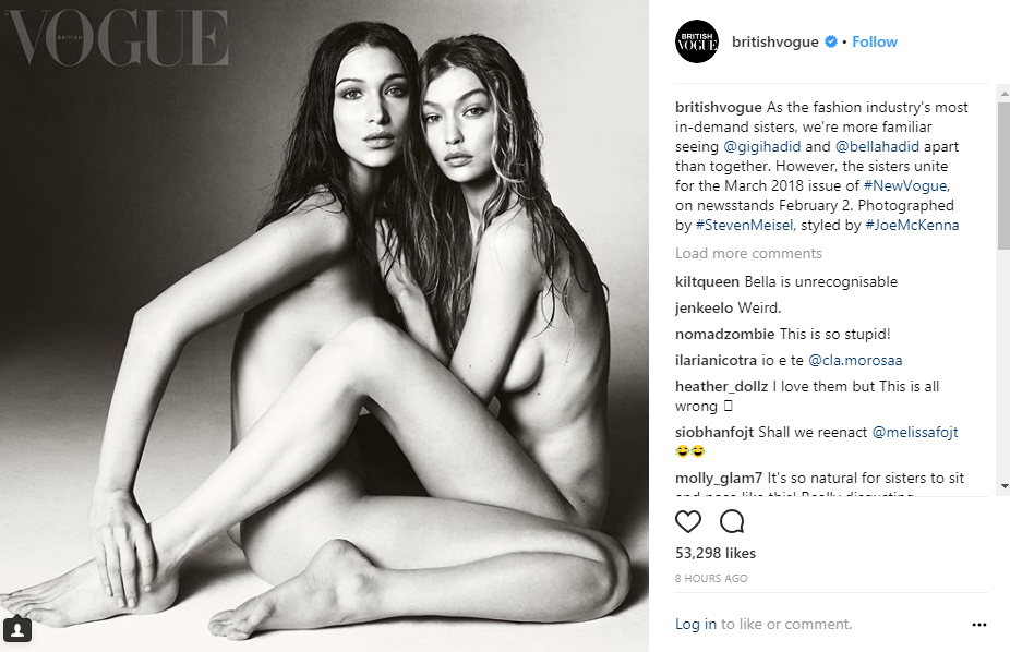 «Οι αδελφές δεν κάθονται έτσι» - Κατακεραυνώνουν τη Gigi και τη Bella Hadid για το γυμνό εξώφυλλο στη Vogue  #grxpress #gossip #celebritiesnews  #hollywoodnews #gossipnews #celebritytv - Φωτογραφία 2