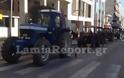 Λαμία: Με τα τρακτέρ στο κέντρο της πόλης - Έκλεισαν πάλι την εθνική οδό [photo+video]