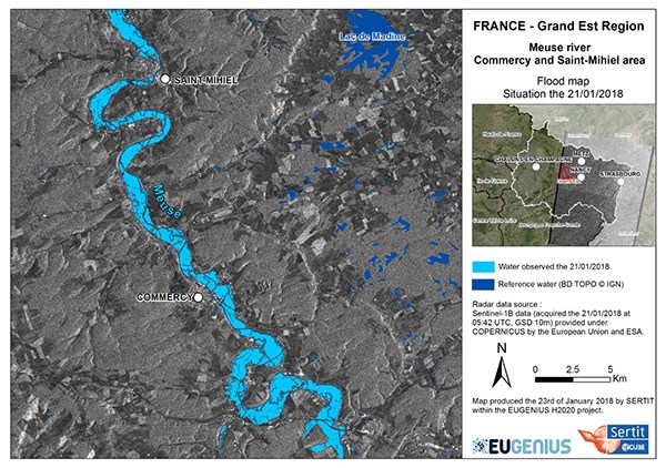 Δορυφορική παρακολούθηση των πλημμυρών στη γαλλική περιοχή Grand-Est - Φωτογραφία 2