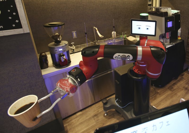 Η αυγή μίας νέας εποχής: Ρομπότ φτιάχνουν και σερβίρουν καφέ στο Τόκυο - Φωτογραφία 3