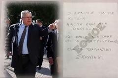 Αυτές είναι οι απειλητικές επιστολές που έλαβε ο Νίκος Κοτζιάς