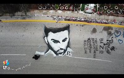 Παντελής Παντελίδης: Έφτιαξαν τεράστιο graffiti στο σημείο του δυστυχήματος - Φωτογραφία 5