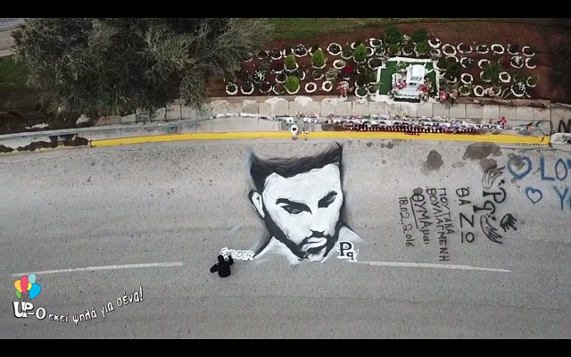 Παντελής Παντελίδης: Έφτιαξαν τεράστιο graffiti στο σημείο του δυστυχήματος - Φωτογραφία 7