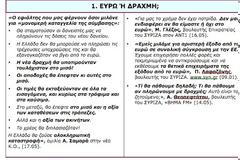 Σύγκριση των θέσεων ΝΔ και ΣΥΡΙΖΑ σε 10 βασικά ζητήματα