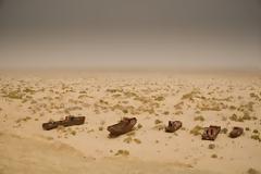 Ένα παράξενο νεκροταφείο πλοίων στην έρημο