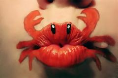 Παράξενα ζωγραφισμένα χείλη