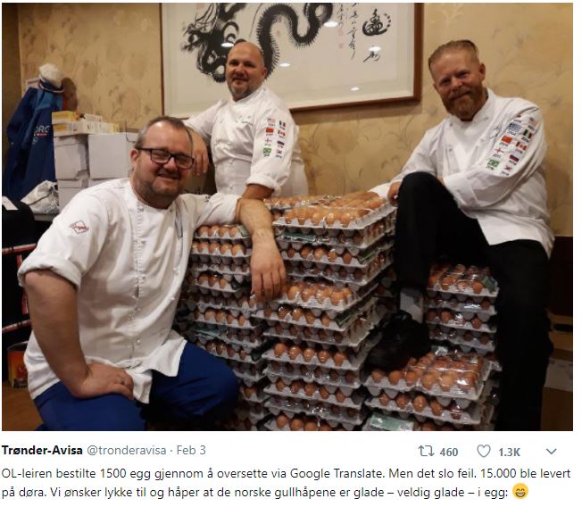 Η πιο πιθανή εξήγηση για τη λάθος παραγγελία που «φόρτωσε» την ολυμπιακή ομάδα της Νορβηγίας με... 15.000 αβγά - Φωτογραφία 2