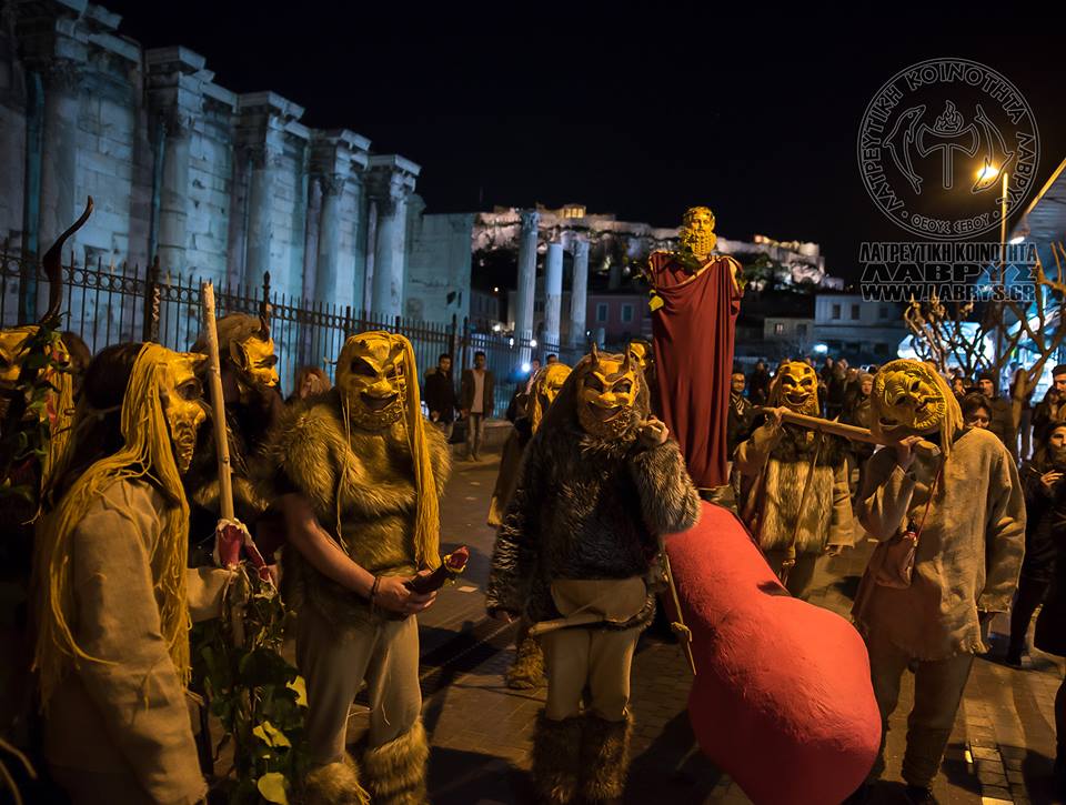 Περιφορά... φαλλού για πέμπτη χρονιά στο κέντρο της Αθήνας από οπαδούς του Διονύσου - Φωτογραφία 9