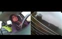 Κάμερα μέσα από αυτοκίνητο καταγράφει την αντίδραση γυναίκας σε τροχαίο [video]