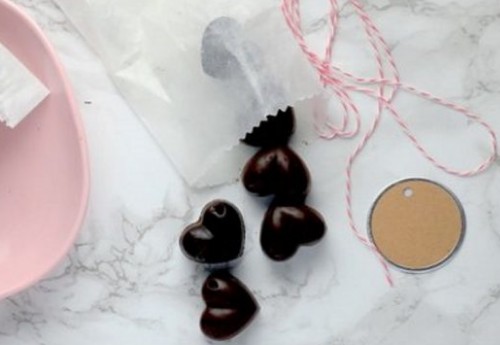 Αλατισμένες σοκολατένιες καρδιές καρύδας - Φωτογραφία 1