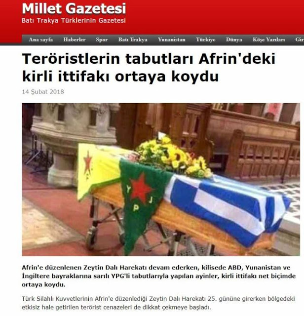 Φερέφωνα των Τούρκων στη Θράκη κατηγορούν την Ελλάδα για «τρομοκρατία» – Διέσυραν Έλληνα ήρωα που σκοτώθηκε από το ISIS - Φωτογραφία 2