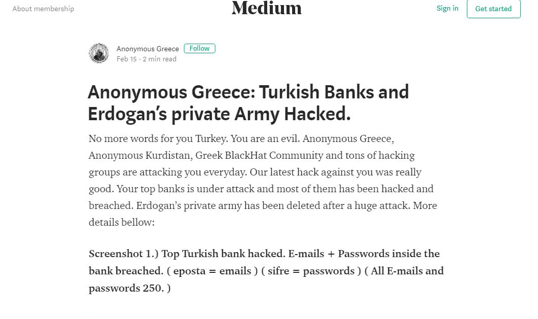 Anonymous Greece: «Χάκαραν» τουρκικές τράπεζες και τον «μυστικό στρατό» του Ερντογάν - Φωτογραφία 6