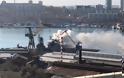 Φωτιά σε ρωσικό καταδρομικό στο λιμάνι του Βλαδιβοστόκ - Φωτογραφία 1