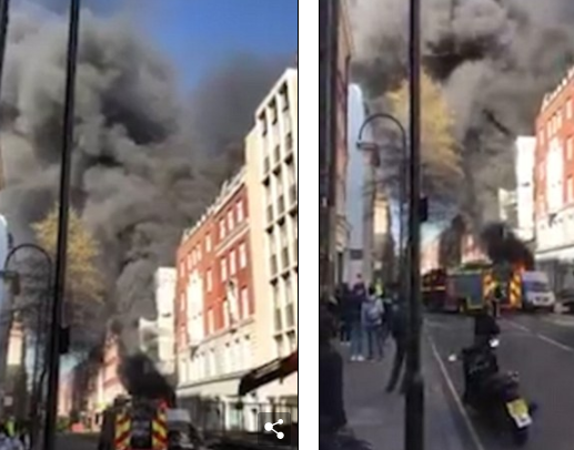 Φωτος - βίντεο: Μεγάλη φωτιά σε πολυκατοικία στην «καρδιά» του Λονδίνου - Φωτογραφία 2