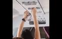Απίστευτη νεαρή Ρωσίδα - Στέγνωνε το βρακί της στο σύστημα εξαερισμού του αεροπλάνου [video]