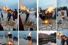 Με γλέντι η καύση του ΓΛΗΓΟΡΑΚΗ στη ΒΟΝΙΤΣΑ (ΒΙΝΤΕΟ)
