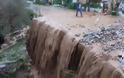 Έντονη βροχόπτωση στα Σφακιά της Κρήτης: Πλημμύρισαν σπίτια - Έκλεισαν δρόμοι