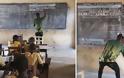 Δάσκαλος στην Γκάνα διδάσκει Πληροφορική σε μαυροπίνακα και ζωγραφίζει στο χέρι όλο το Word